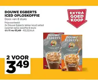 Jumbo Douwe Egberts Iced Oploskoffie aanbieding