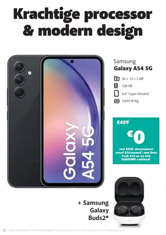 Base Samsung Galaxy A54 5G aanbieding