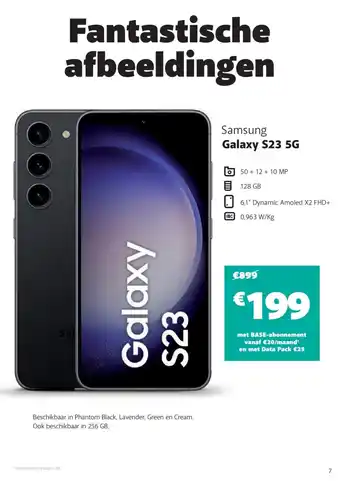 Base Samsung Galaxy S23 5G aanbieding
