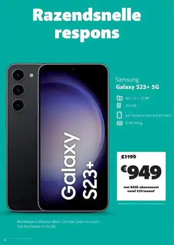 Base Samsung Galaxy S23+ 5G aanbieding
