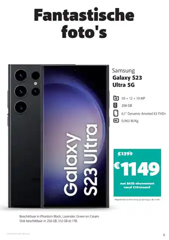 Base Samsung Galaxy S23 Ultra 5G aanbieding