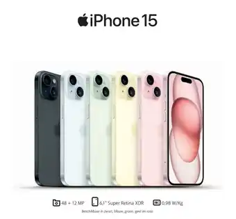Base iPhone 15 128 GB aanbieding