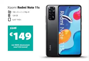 Base Xiaomi Redmi Note 11s aanbieding