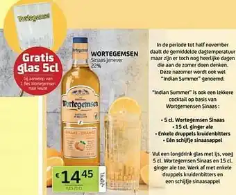 Wortegemsen sinaas jenever