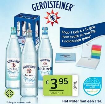BelBev Gerolsteiner aanbieding