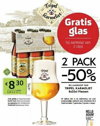 BelBev Tripel karmeliet aanbieding