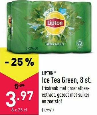 ALDI Ice tea green aanbieding