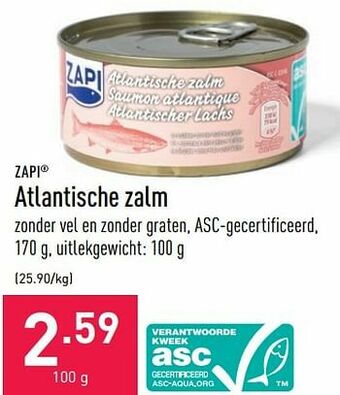 ALDI Atlantische zalm aanbieding