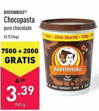ALDI Chocopasta aanbieding