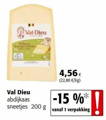 Colruyt Val dieu abdijkaas sneetjes aanbieding