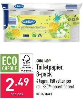 ALDI Toiletpapier aanbieding