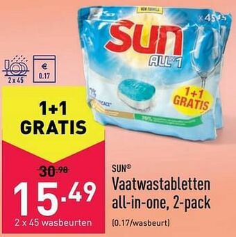 ALDI Vaatwastabletten all-in-one aanbieding
