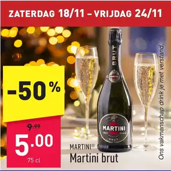 ALDI Martini brut 75 cl aanbieding
