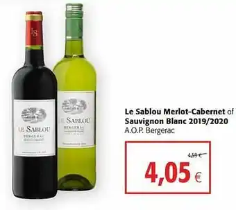 Colruyt Le sablou merlot-cabernet a.o.p. bergerac aanbieding