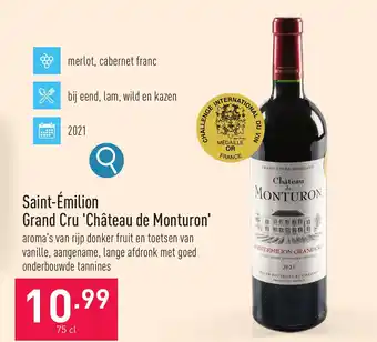 ALDI Saint-Émilion Grand Cru 'Château de Monturon' 75 cl aanbieding