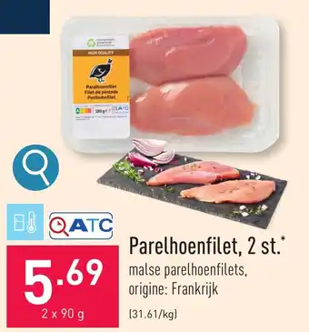 Parelhoenfilet, 2 st. 2 x 90 g
