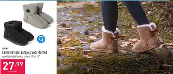 Lamswollen laarsjes voor dames