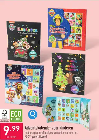 ALDI Adventskalender voor kinderen aanbieding