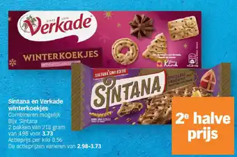 Albert Heijn Sintana en verkade winterkoekjes aanbieding