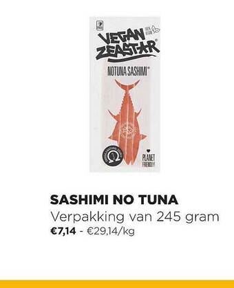 Jumbo Sashimi No Tuna aanbieding