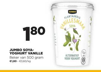 Jumbo Jumbo Soya-yoghurt Vanille aanbieding