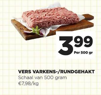 Jumbo Vers Varkens--rundgehakt aanbieding