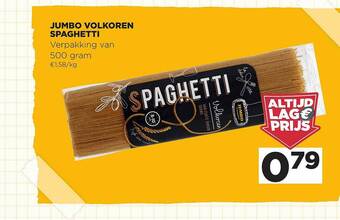 Jumbo Jumbo Volkoren Spaghetti aanbieding