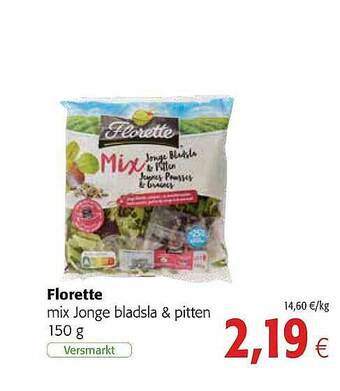 Colruyt Florette Mix Jonge Bladsla & Pitten aanbieding