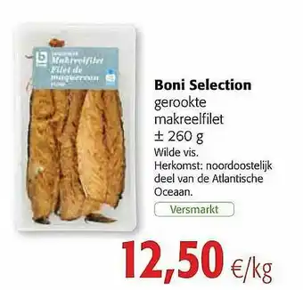 Colruyt Boni Selection Gerookte Makreelfilet aanbieding