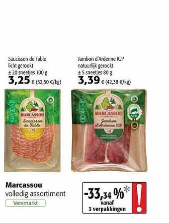 Colruyt Marcassou aanbieding