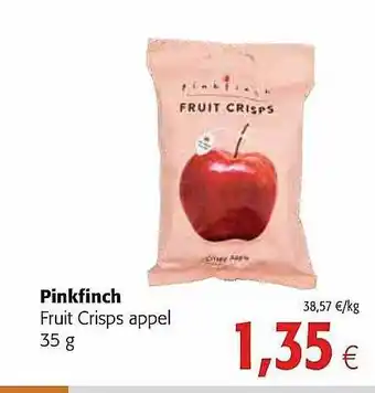 Colruyt Pinkfinch Fruit Crisps Appel aanbieding