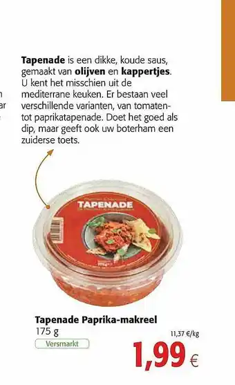 Tapenade Paprika-makreel