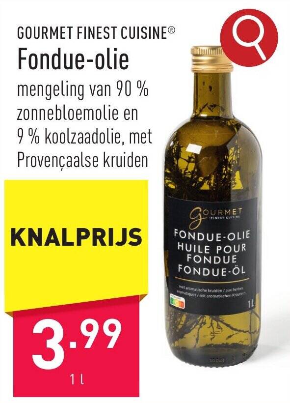 Fondueolie 1 l promotie bij ALDI