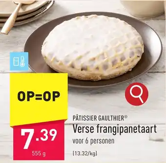 ALDI Verse frangipanetaart 555 g aanbieding