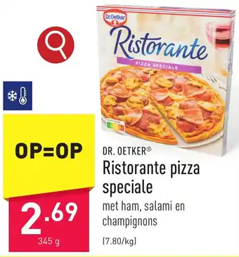 ALDI Ristorante pizza speciale 345 g aanbieding