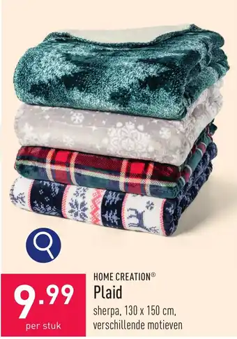 ALDI Plaid 130 x 150 cm aanbieding