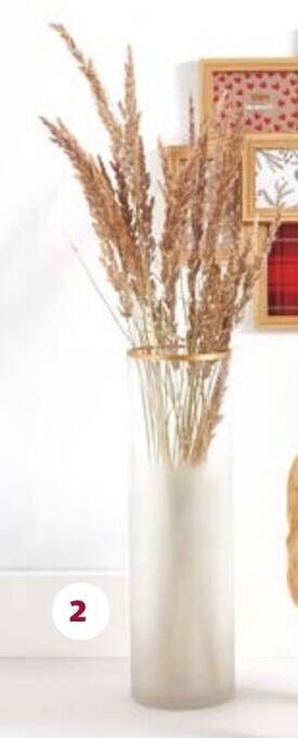 Auchan Vase cylindrique 15 cm h.50 cm aanbieding