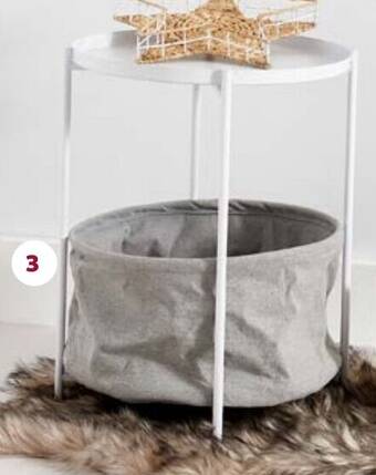 Auchan Table d'appoint 40 cm h.50 cm aanbieding