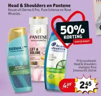Kruidvat Head & shoulders en pantene aanbieding