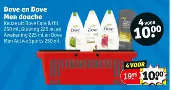Kruidvat Dove en dove men douche aanbieding