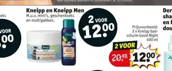 Kruidvat Kneipp en kneipp men aanbieding
