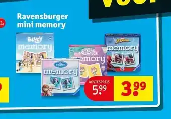 Kruidvat Ravensburger mini memory aanbieding