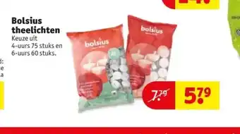 Kruidvat Bolsius theelichten aanbieding