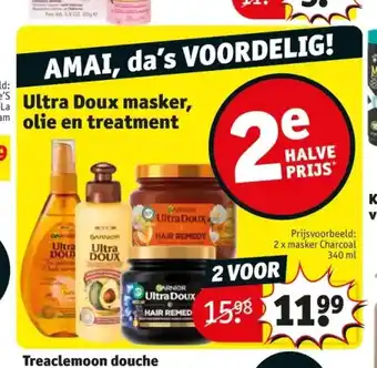 Kruidvat Ultra doux masker, olie en treatment aanbieding