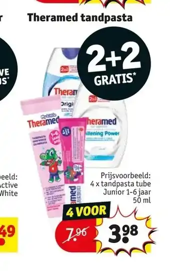 Kruidvat Theramed tandpasta aanbieding