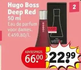 Kruidvat Hugo boss deep red 50 ml aanbieding