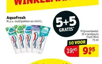 Kruidvat Aquafresh aanbieding