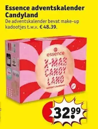 Kruidvat Essence adventskalender candyland aanbieding