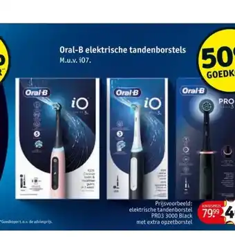 Kruidvat Oral-b elektrische tandenborstels aanbieding