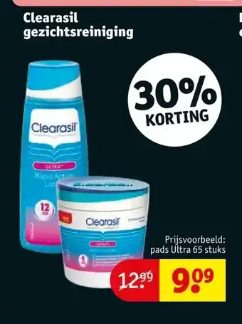 Kruidvat Clearasil gezichtsreiniging aanbieding